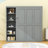 Geva Wood Murphy Bed with Shelves and Slats-1083810303-1083810296