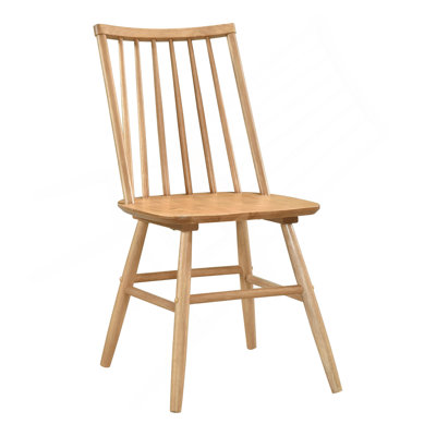 Chic ensemble de 2 chaises d'appoint à dossier courbé chic et meubles en bois Windsor