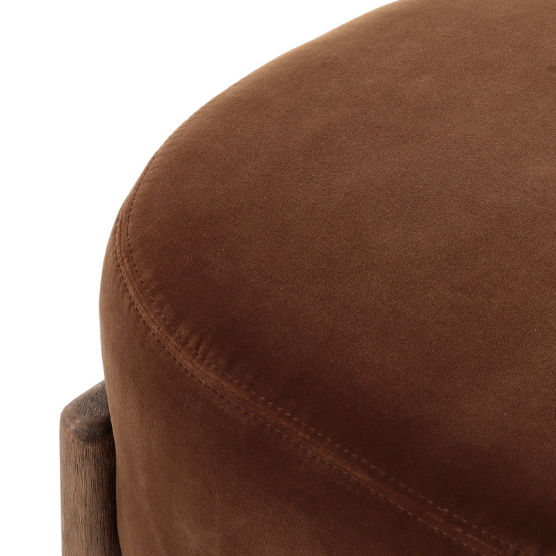 Kirby Accent Stool, Surrey Ochre, Cotton Blend