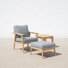 Tempo Teak 2 - Person Patio Conversation Set with Cushions
