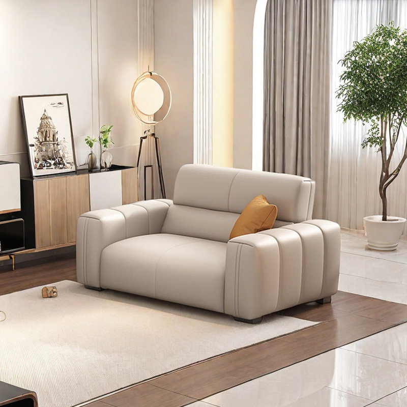 Minimalist modern in-line sofa
