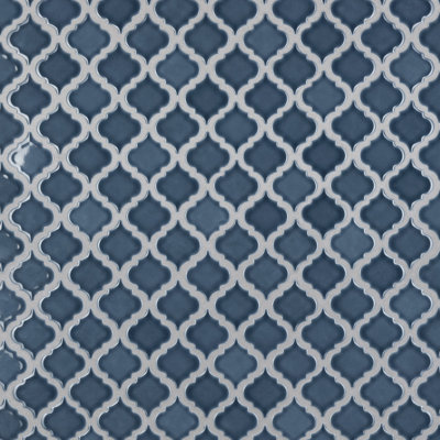 Hudson Tangier 2" x 2" Porcelain Arabesque Mosaic Wall & Floor Tile