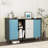 Storage Cabinet With Doors And 2 Drawers With Unique Panel Styling, Modern Coffee Bar Cabinet, Accent Cabinet-506558568