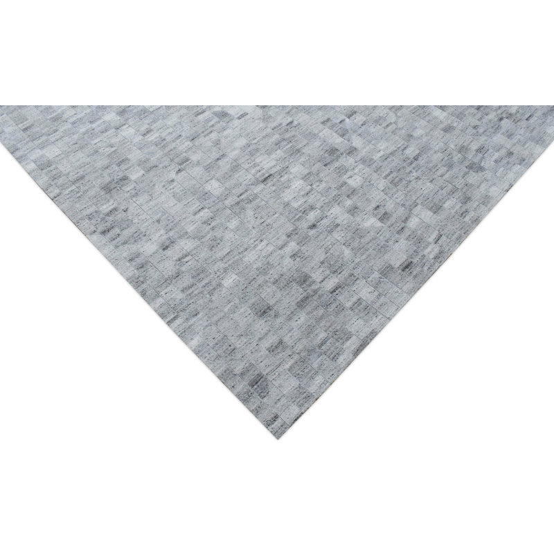 Tapis gris et argent Modern Patchwork