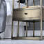 Ensemble de tables de chevet gigognes minimalistes de style industriel avec un tiroir