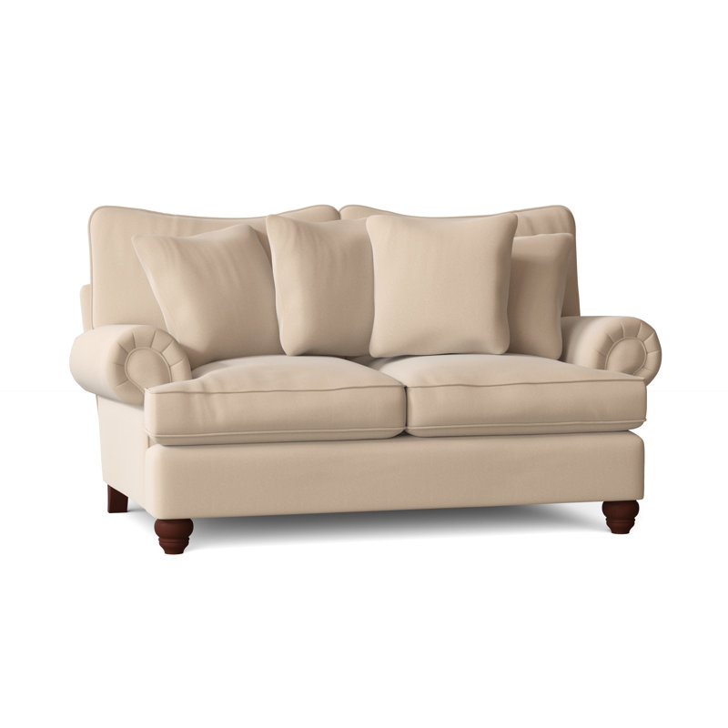 Woodburn Loveseat, Aberdeen 9 Brown Velvet, Manhattan, No