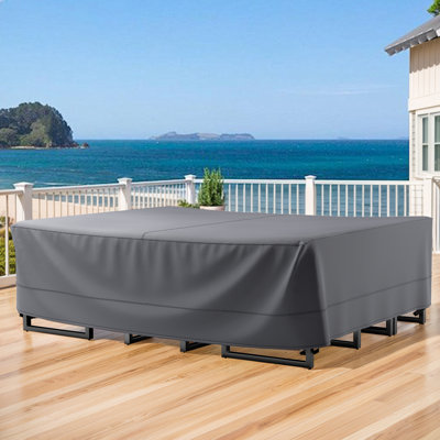 High-Quality 600D Oxford Fabric Outdoor Furniture Cover With Handles And Storage Bag