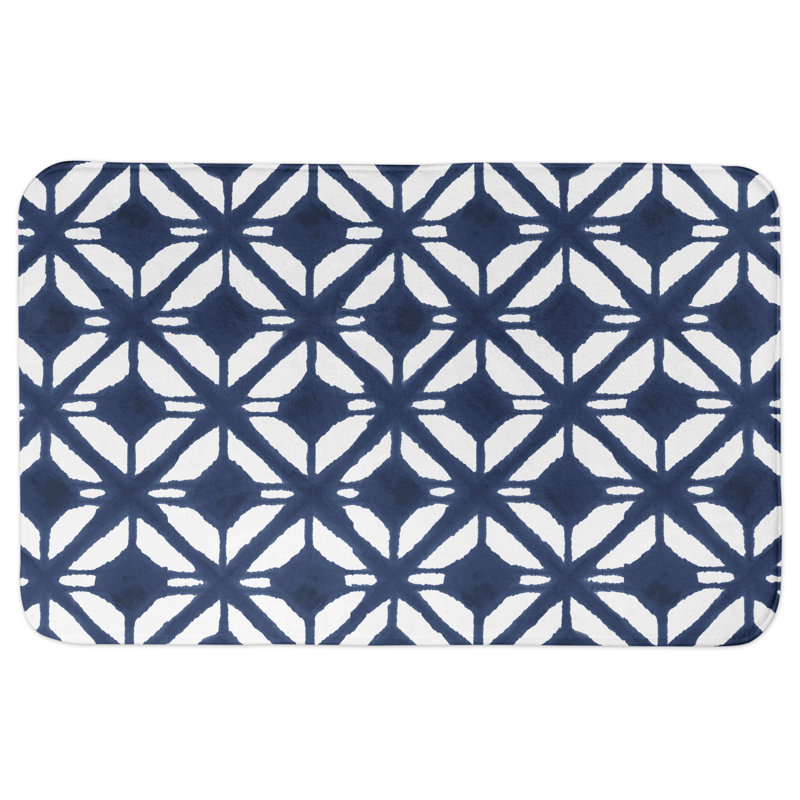Tapis pour salle de bain Kinbrae, Bleu marine