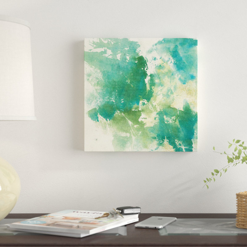 « mossy rock i », impression sur toile, H 18 po x l 18 po x P 1,5 po, Toile tendue, Pas de tapis
