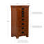 Armoire à bijoux avec miroir Begley