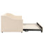 Lit de jour simple beige avec lit gigogne escamotable - Lit multifonctionnel pour toute occasion-667602913