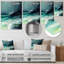 Vagues de bonheur I - art mural côtier en métal-432770878
