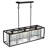 3-light Dimmable Rectangle Kitchen Island Pendant