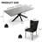 Bourke Modern Kitchen Dining Set, Extendable Dining Table With Upholstered Dining Chairs(1 Table 4 Chairs)-126089438-126089439-126089440