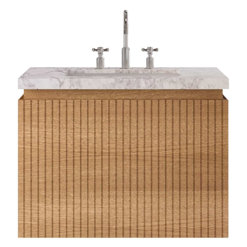 Melrose Single Vanity, White Ash, 30", White