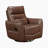 Jonas 36" Modern & Contemporary Swivel Glider Recliner - Leather Swivel Recliner with supportive high-density foam, 360-degree swivel, and gentle gliding motion.-1929591950