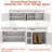 54.4" Shoe Bench with Lift Top Storage,Entryway Storage Bench with Cushioned Seat and 4 Doors-114217410
