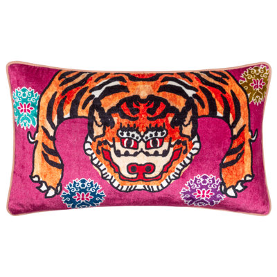 Pink Rectangular Throw Cushion