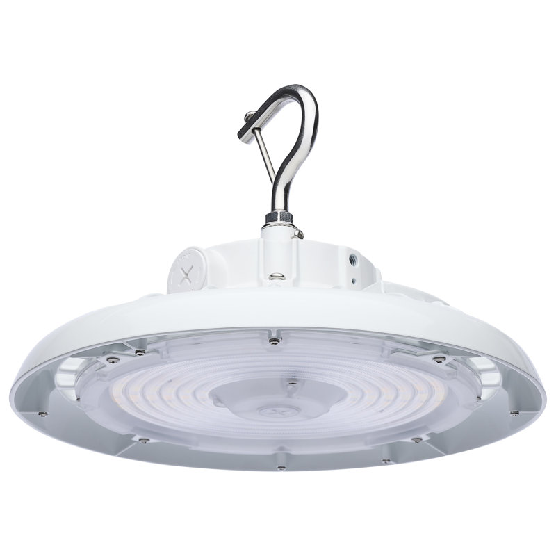 Dimmable Round High Bay Ceiling Light, White