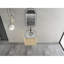 Meuble-lavabo mural 24 po avec lavabo en céramique et porte à fermeture en douceur, contreplaqué, facile à assembler