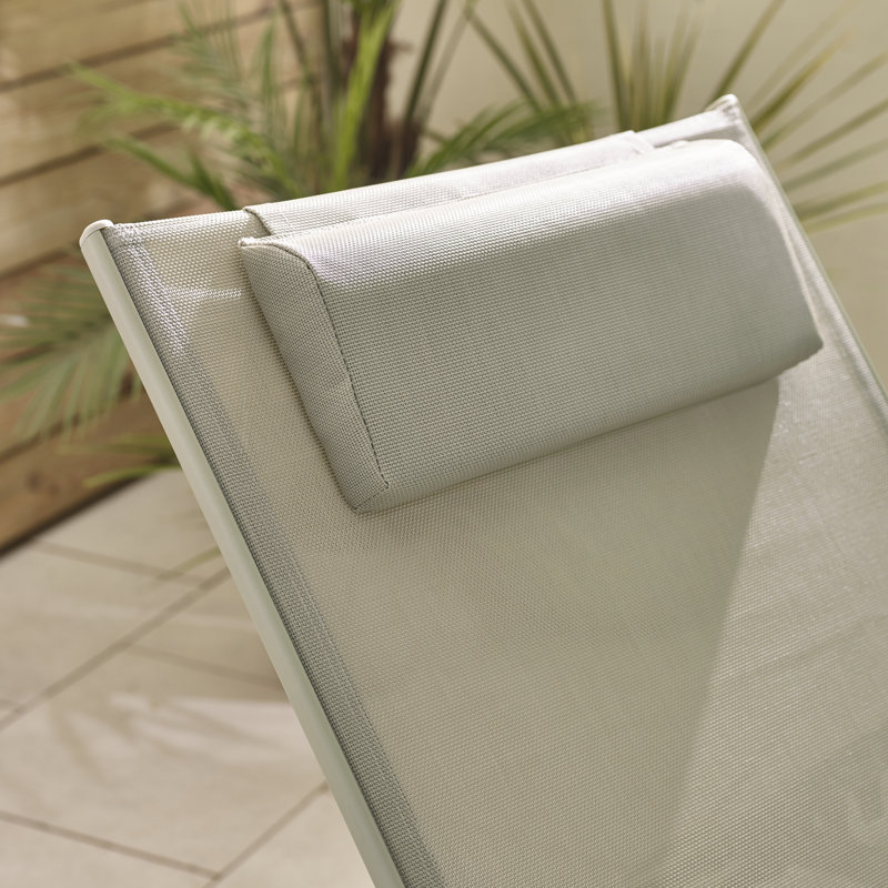 Ronja Cobra Pair of Garden Sun Loungers - Classic Set for Modern Patio, Green