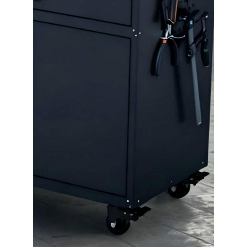 Armoire à outils mobile robuste 34,3 po - Unité à 3 tiroirs avec porte verrouillable - Armoire de rangement polyvalente pour garages et ateliers