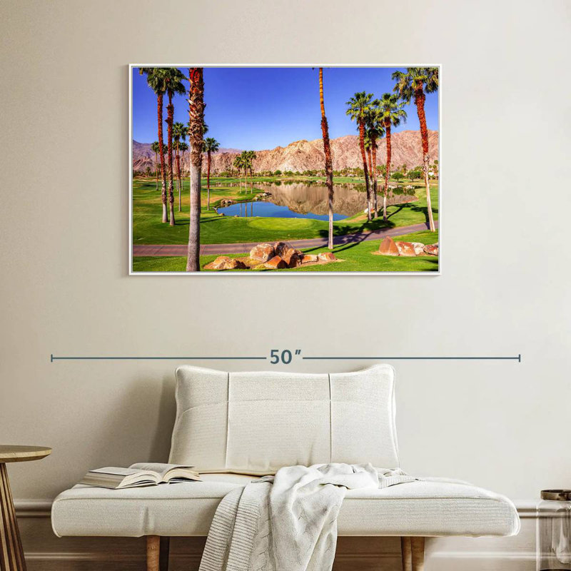 Parcours de golf La Quinta, Cadre flottant blanc, 40 po x 27 po