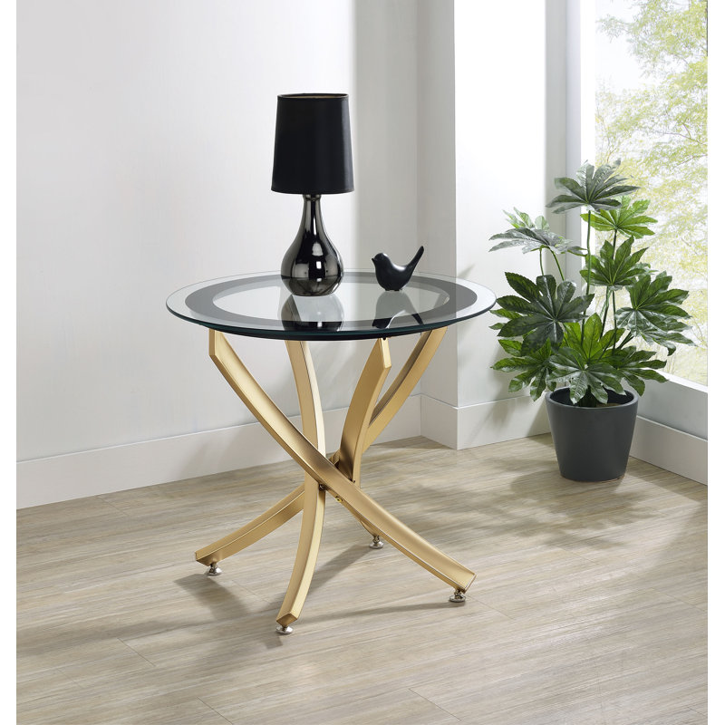Table de bout Ehlert, Laiton rose