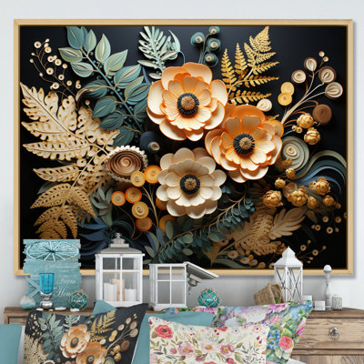 Ferns Copper Elegance III - Print