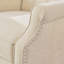 Fauteuil inclinable capitonné en tissu-955309005
