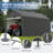 10x15 Ft Heavy Duty Carport Outdoor Portable Storage Shelter Shed Garage With 2 Roll Up Zipper Doors & Vents For Motorcycle, Boat Or Garden Tools
