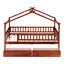 Lit simple en bois avec deux tiroirs-539235730