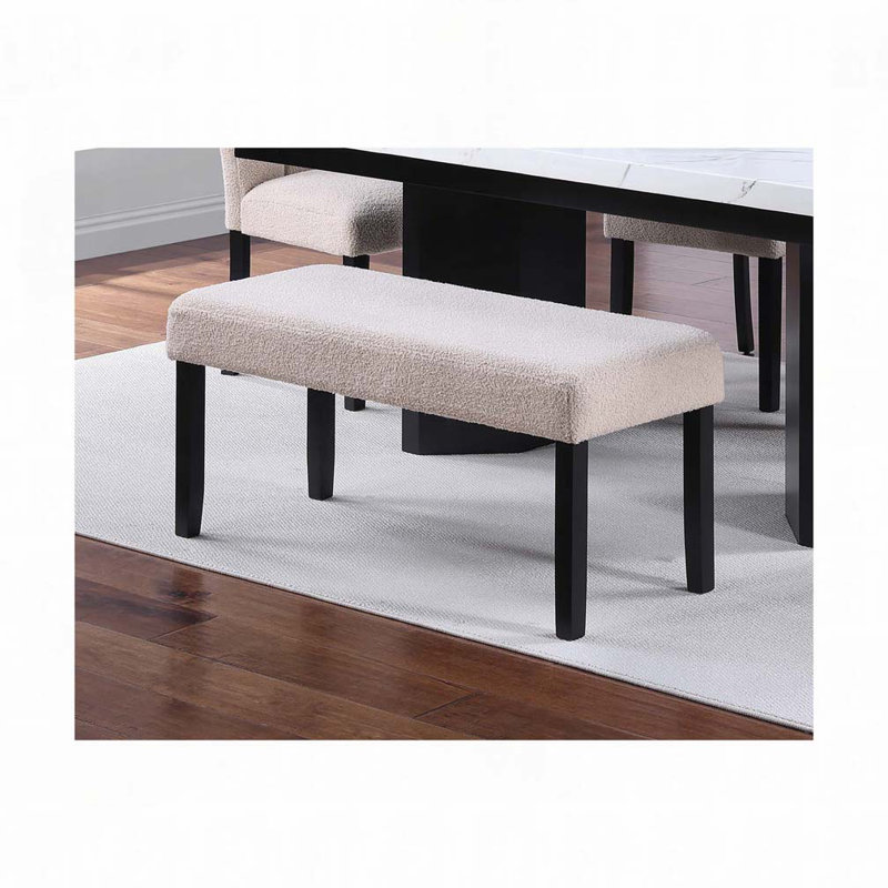 Banc rembourré, Noir