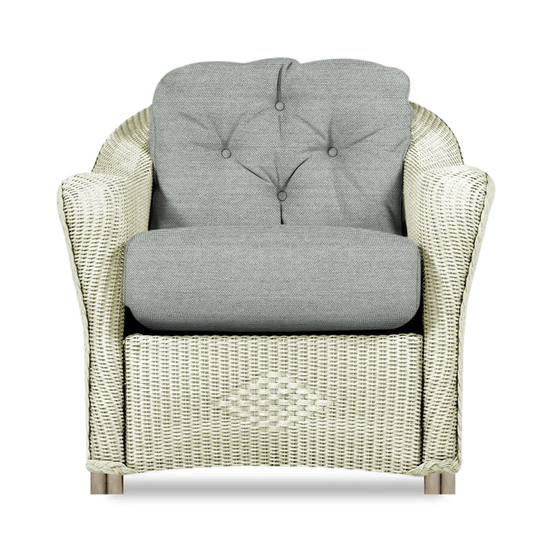 Reflections Outdoor Lounge Chair, Remy Shadow, Ivory