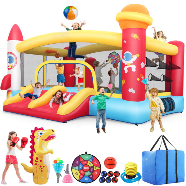 Himimi Inflatable Bounce House For Big Kids 3-12 Space Rocket Theme ...