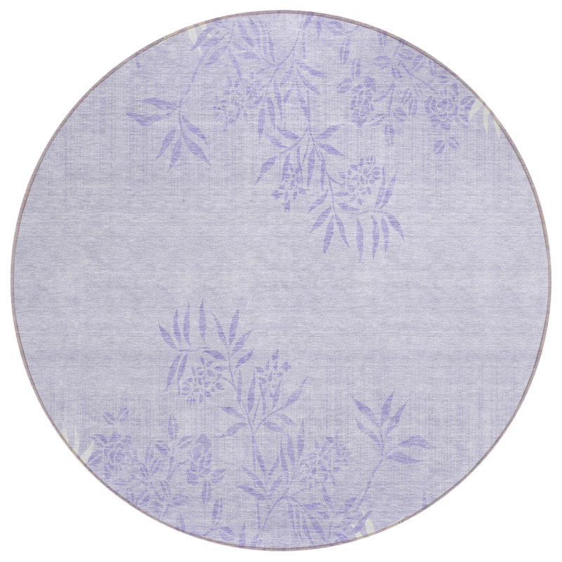 Tapis ivoire rond 8 po