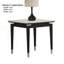 Table de bout de style contemporain avec plateau en pierre frittée 1 pièce