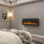 Foyer électrique avec télécommande, minuterie, 12 flammes, écran tactile, chauffe-foyer linéaire mural / encastré / autoportant-985667014