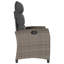  Chaise de jardin inclinable en PE rotin gris à hauteur moyenne réglable-953010008-953010015