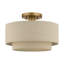 Plafonnier semi-encastré 1 lumière Charleeann 13 cm