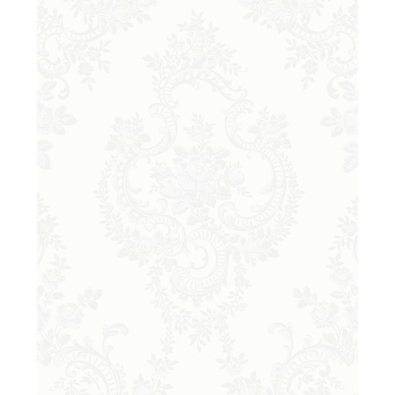 Bainbridge 10m x 53cm Wallpaper Roll, White