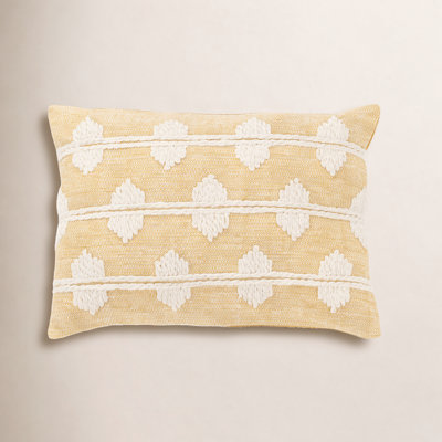 Heiden 20" x 14" Embroidered Throw Pillow