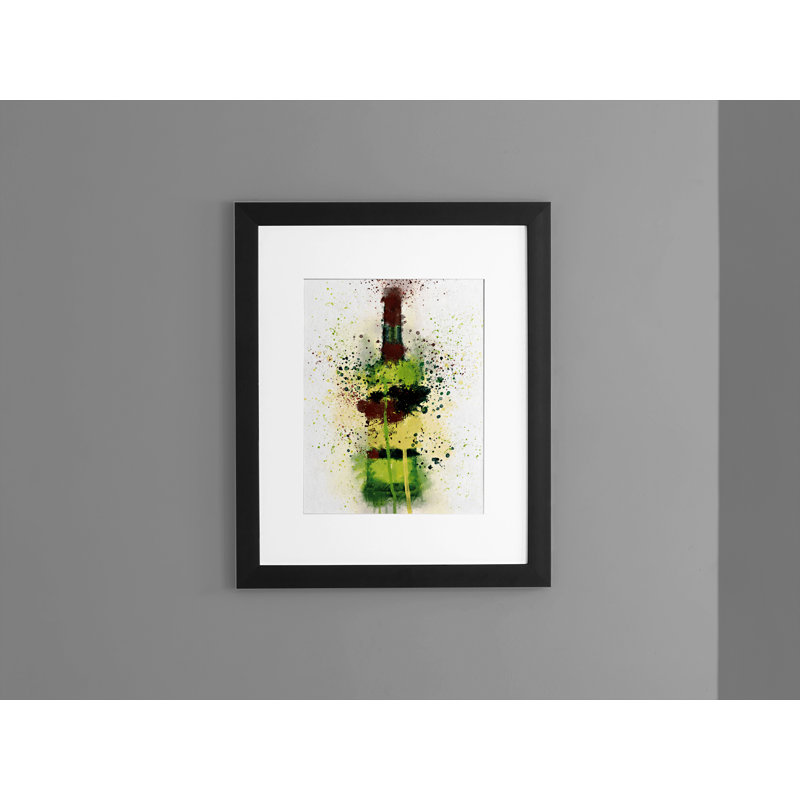 Irish Whiskey Bottle - Single Picture Frame Print