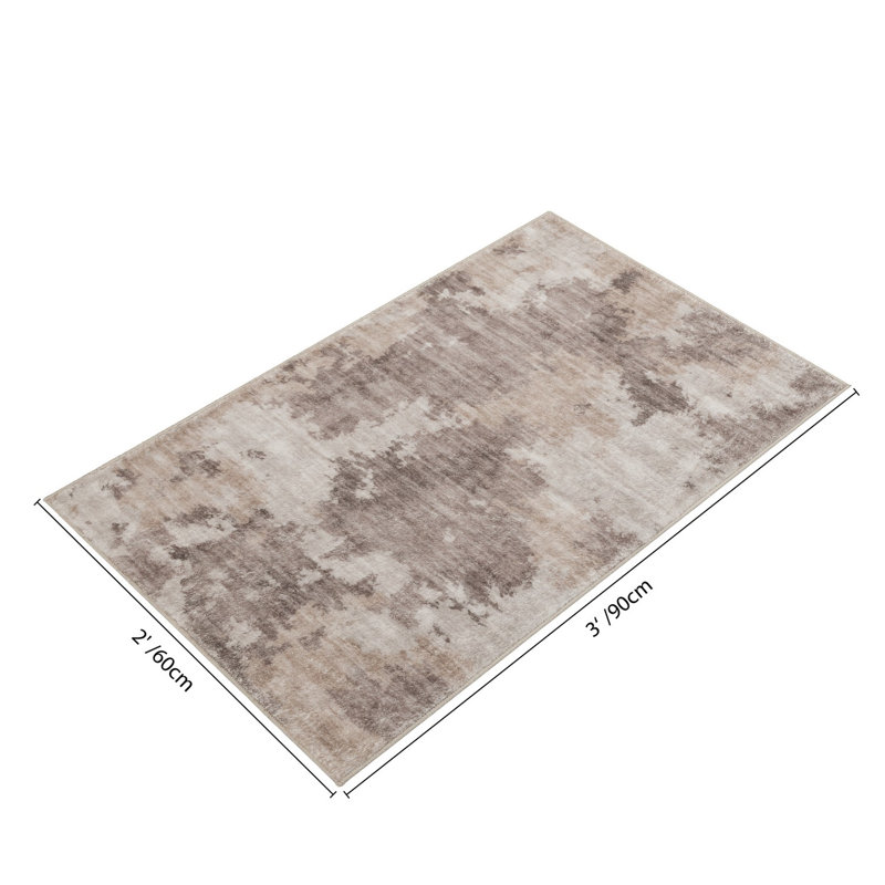 Eakes 457DC97D5D8348248863FAD4A556401F Beige Accent Rug, 24" x 35"