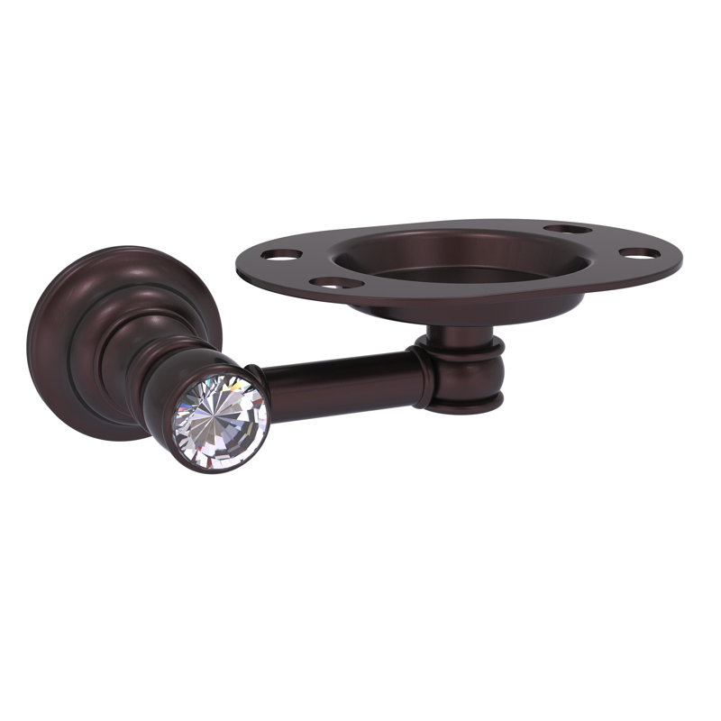 Porte-brosse à dents en cristal Gavin, Bronze antique