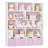 57.5"H 5-Tier Cube Storage Bookcase, Standard Bookcase with 4 Removable Drawers-2088301495