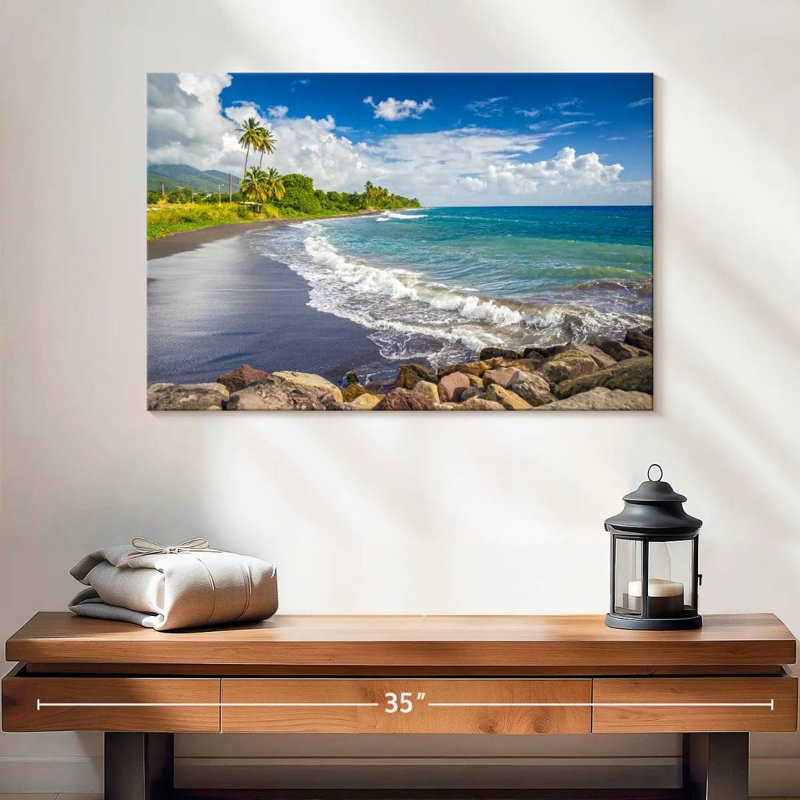 Ravi Saint Kitts plage noire, H 16 po x l 24 po