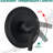 Stainless Steel Slide Bar Shower, Dual 7-Setting Heads, Matte Black, 1.8 Gpm Flow, Moisturizing Fog Mode Shower System With Drill- Steel, Rain / Massage Spray