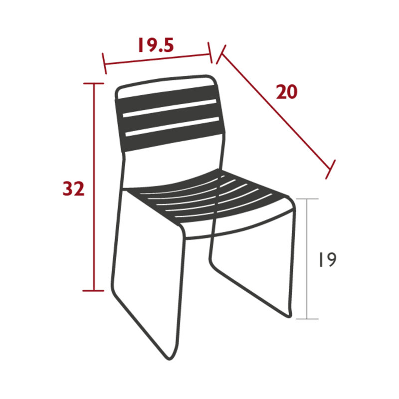 Chaise d'appoint de salle à manger, Pain d'épices