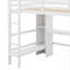 Lit mezzanine double avec tablettes multifonctionnelles et bureau-1368068471